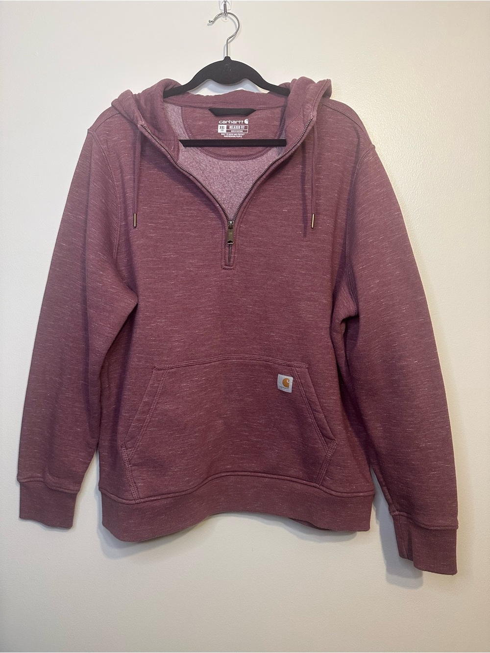 Carhartt Women’s Maroon Quarter-Zip Hoodie